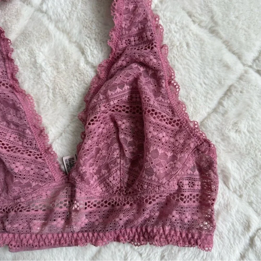 Victoria's Secret | Mauve Lace Bralette Halter long line | Size Medium